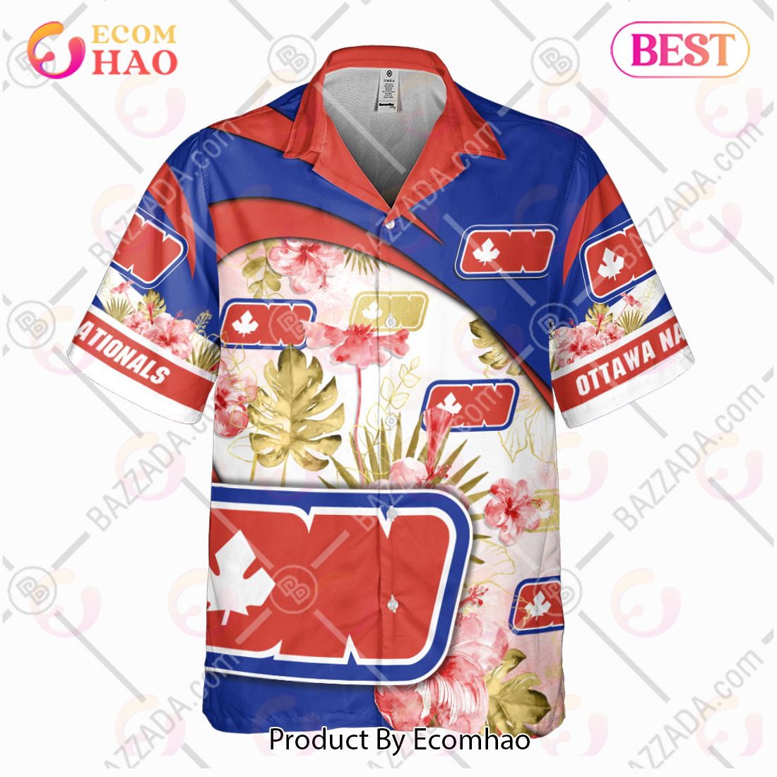 Personalize WHA Ottawa Nationals Hawaiian Shirt, Summer style