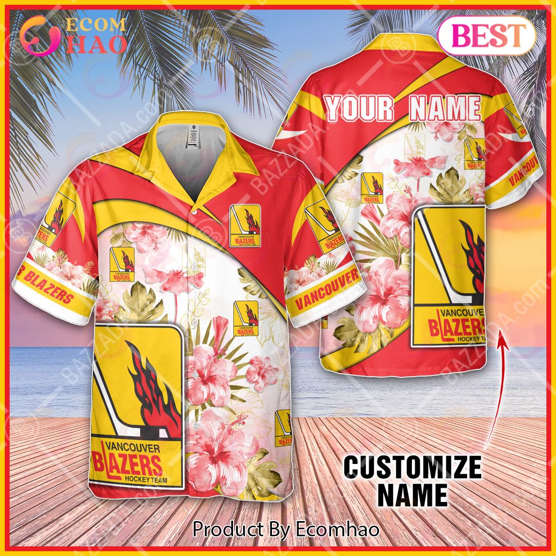 Personalize WHA Philadelphia Blazers Hawaiian Shirt, Summer style