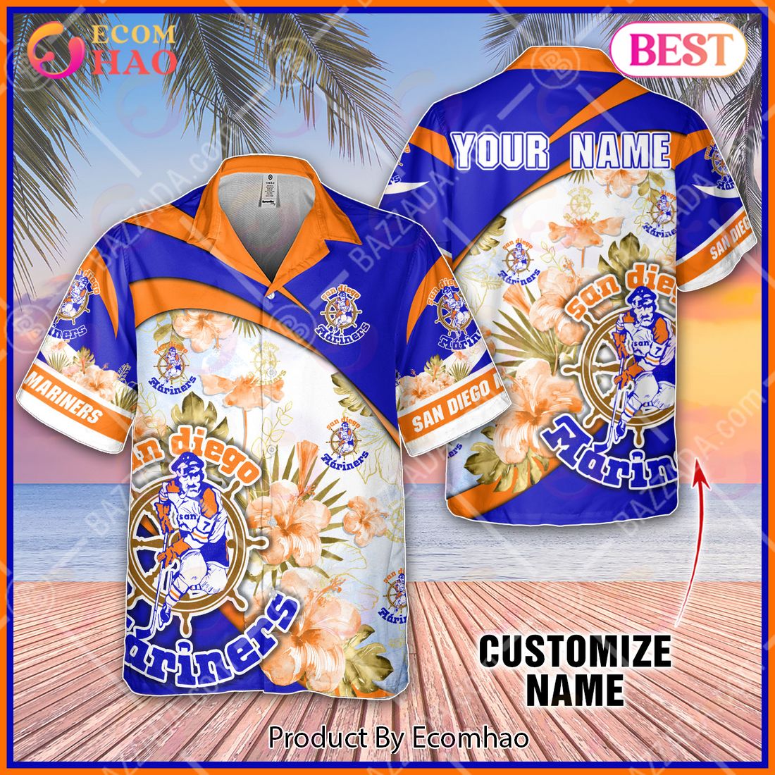 Personalize WHA San Diego Hawaiian Shirt, Summer style