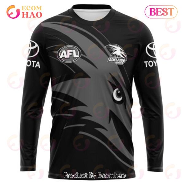 AFL Adelaide Crows Special Monochrome Design 3D Hoodie