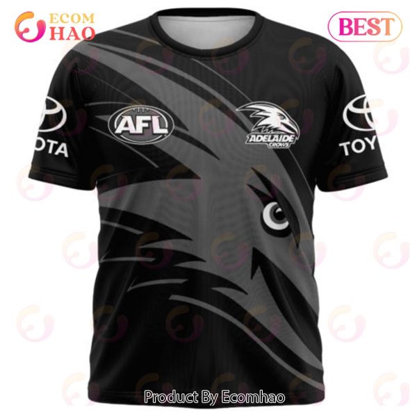 AFL Adelaide Crows Special Monochrome Design 3D Hoodie