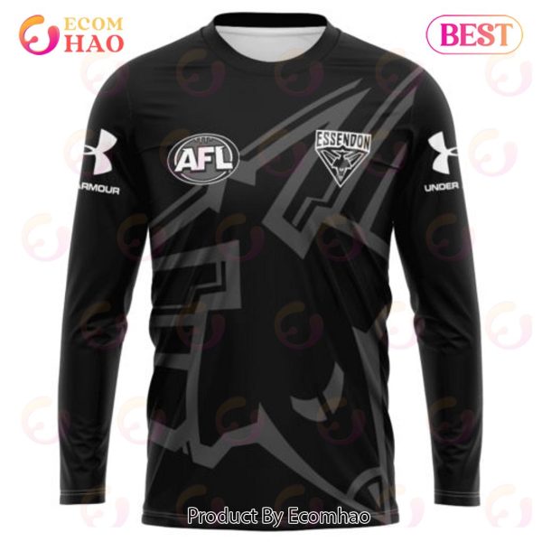 AFL Essendon Football Club Special Monochrome Design 3D Hoodie