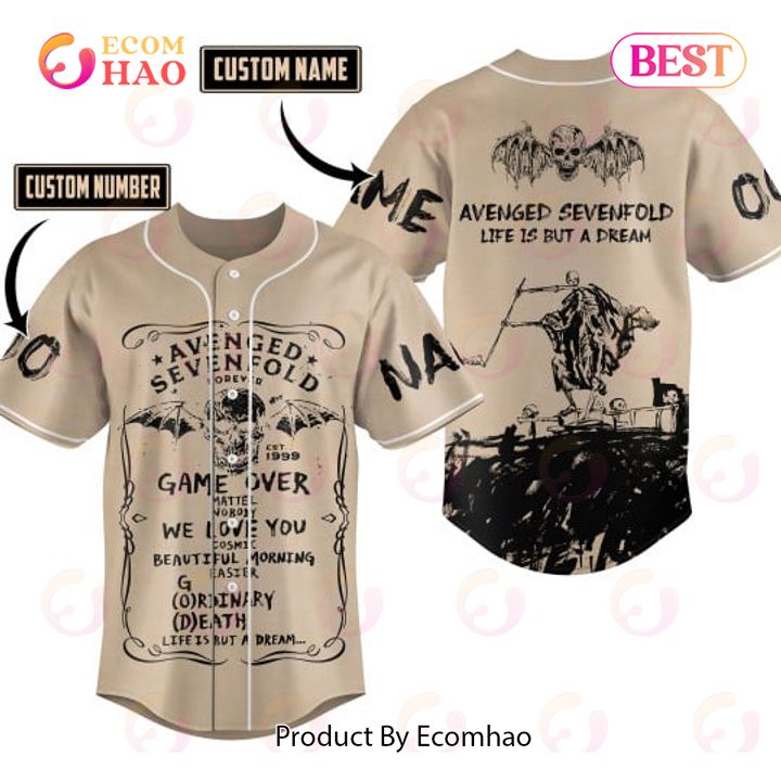 NEW] Avenged Sevenfold Life Is But A Dream Custom Baseball Jersey