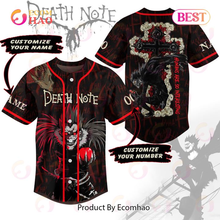 NEW] Death Note Humans Are So Interesting Custom Baseball Jersey