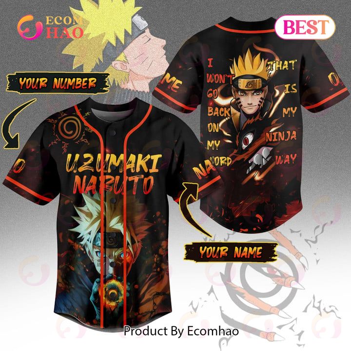 NEW] Uzumaki Naruto Custom Baseball Jersey