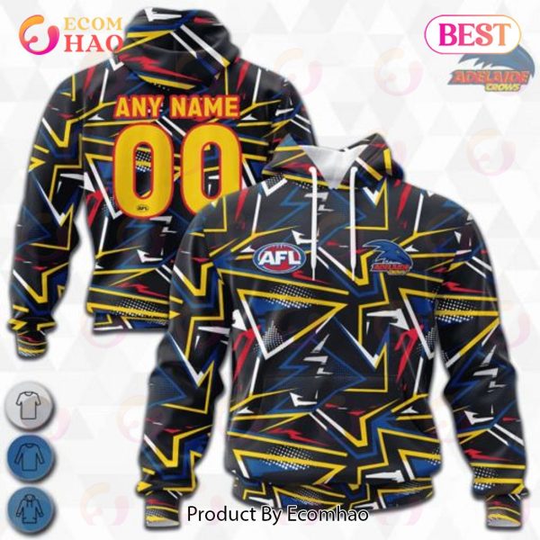 AFL Adelaide Crows Special Abstract Design Hoodie