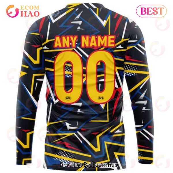 AFL Adelaide Crows Special Abstract Design Hoodie