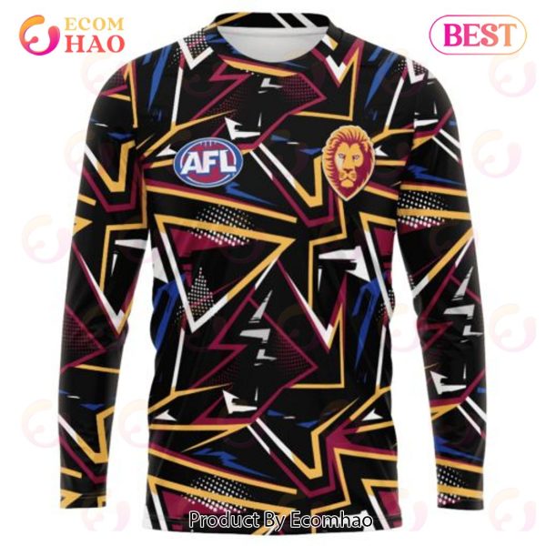 AFL Brisbane Lions Special Abstract Design Hoodie