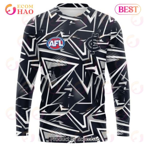 AFL Carlton Football Club Special Abstract Design Hoodie