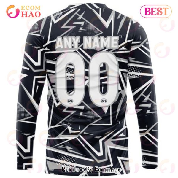 AFL Carlton Football Club Special Abstract Design Hoodie