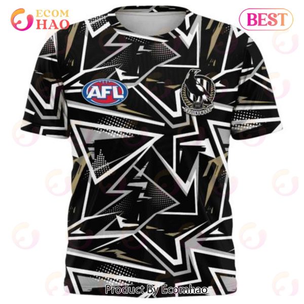 AFL Collingwood Football Club Special Abstract Design Hoodie