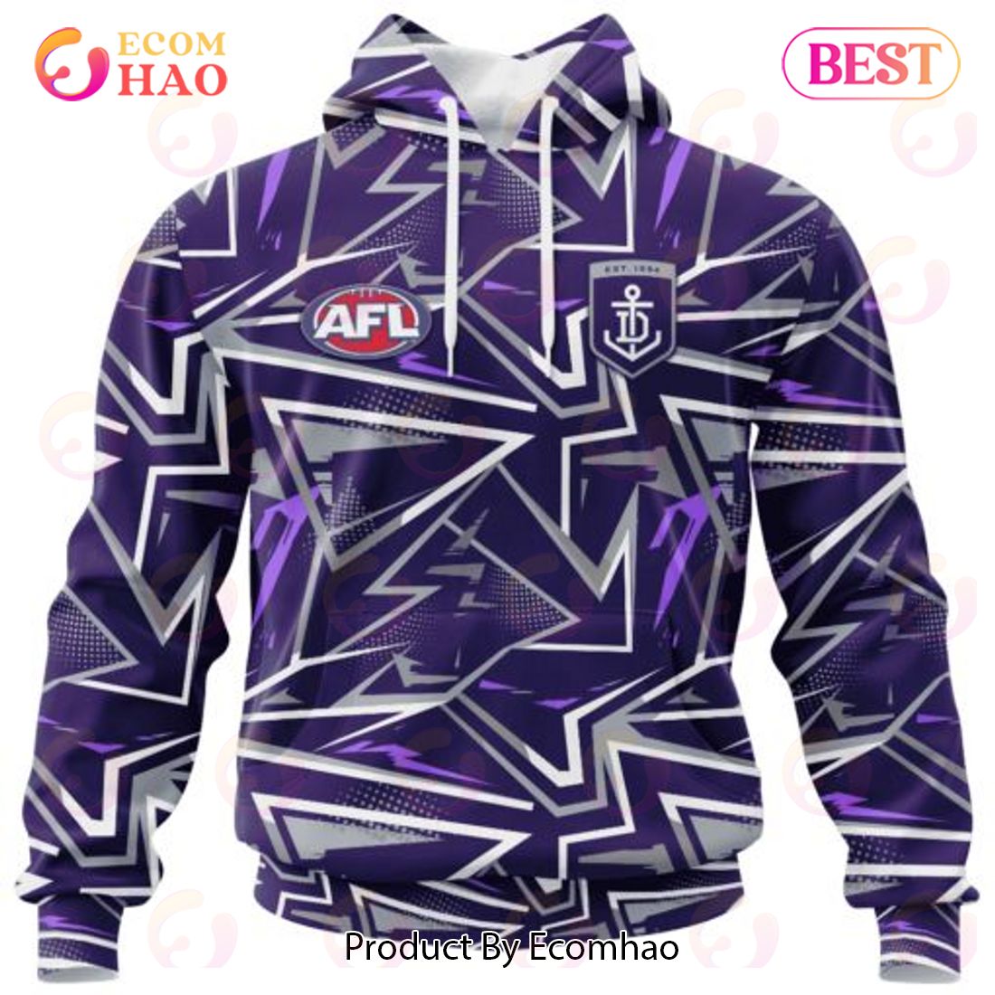 AFL Fremantle Dockers Special Abstract Design Hoodie