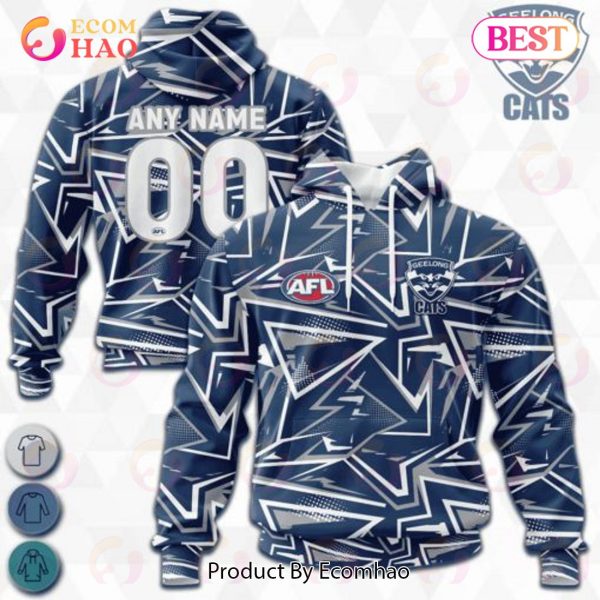 AFL Geelong Cats Special Abstract Design Hoodie