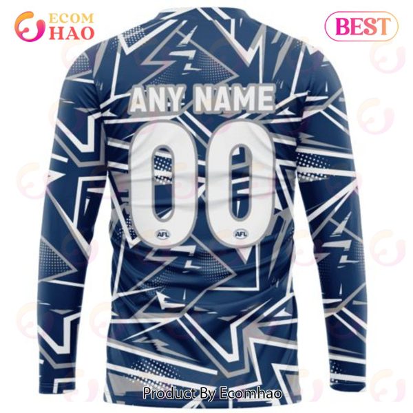 AFL Geelong Cats Special Abstract Design Hoodie