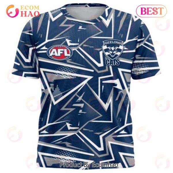 AFL Geelong Cats Special Abstract Design Hoodie
