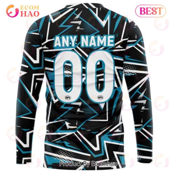 AFL Port Adelaide Football Club Special Abstract Design Hoodie