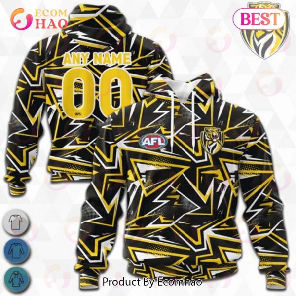 AFL Richmond Tigers Special Abstract Design Hoodie