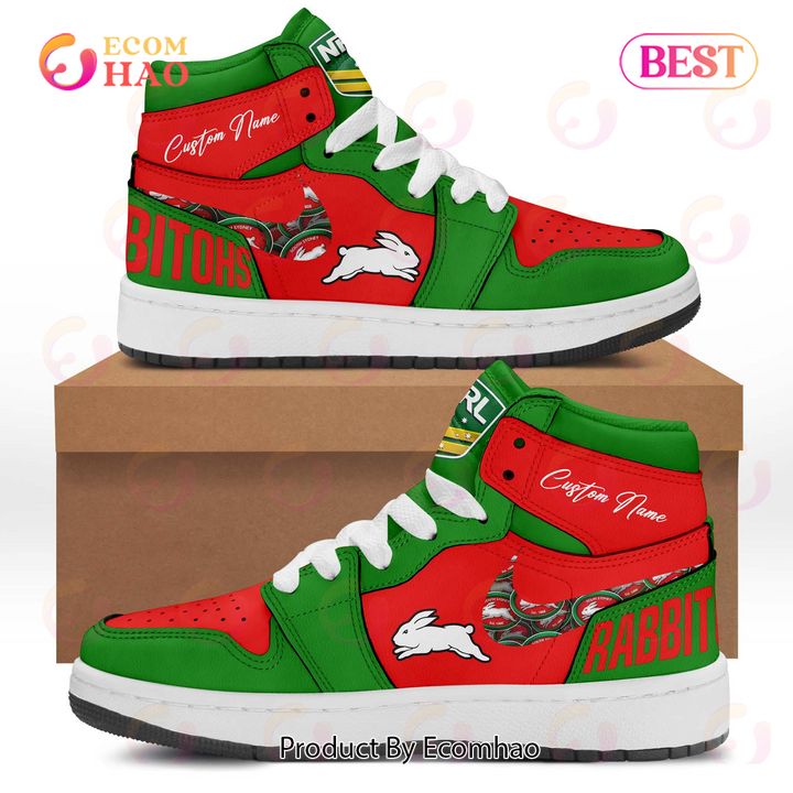 Customized NRL South Sydney Rabbitohs Air Jordan 1, Hightop