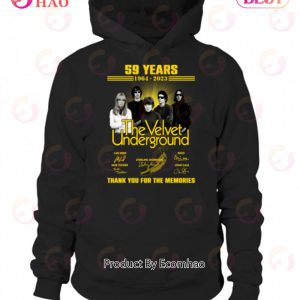 59 Years 1964 – 2023 The Velet Underground Thank You For The Memories T-Shirt