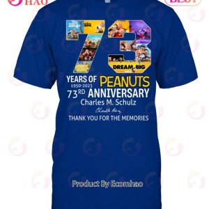 73 Years Of Peanuts Unisex T-Shirt