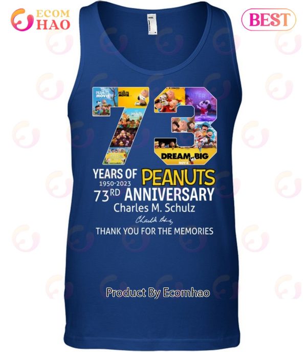 73 Years Of Peanuts Unisex T-Shirt