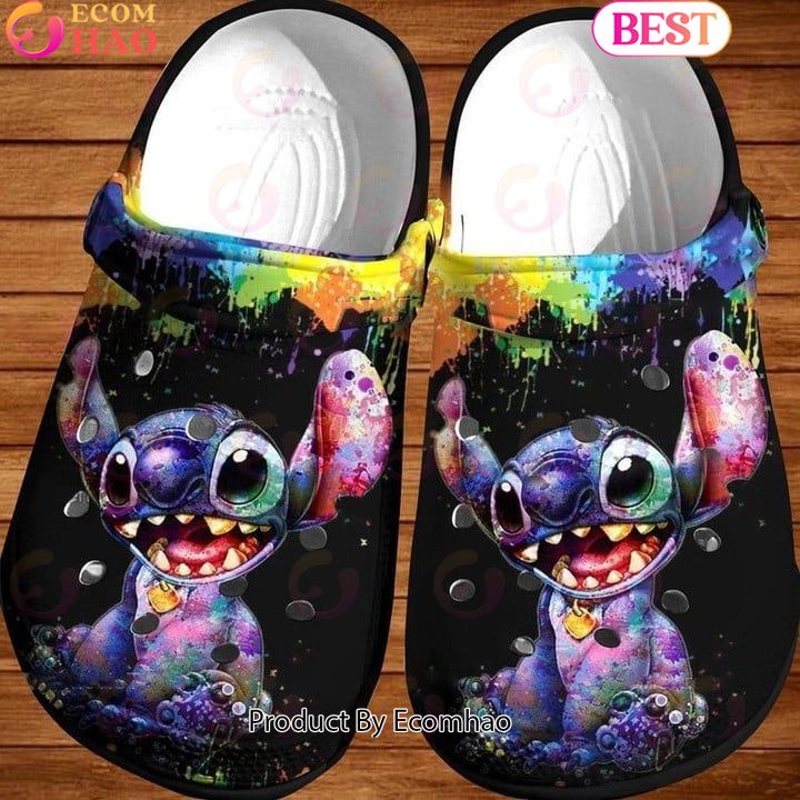 Stitch 3D Crocs, Lilo & Stitch Crocs Rubber Clogs