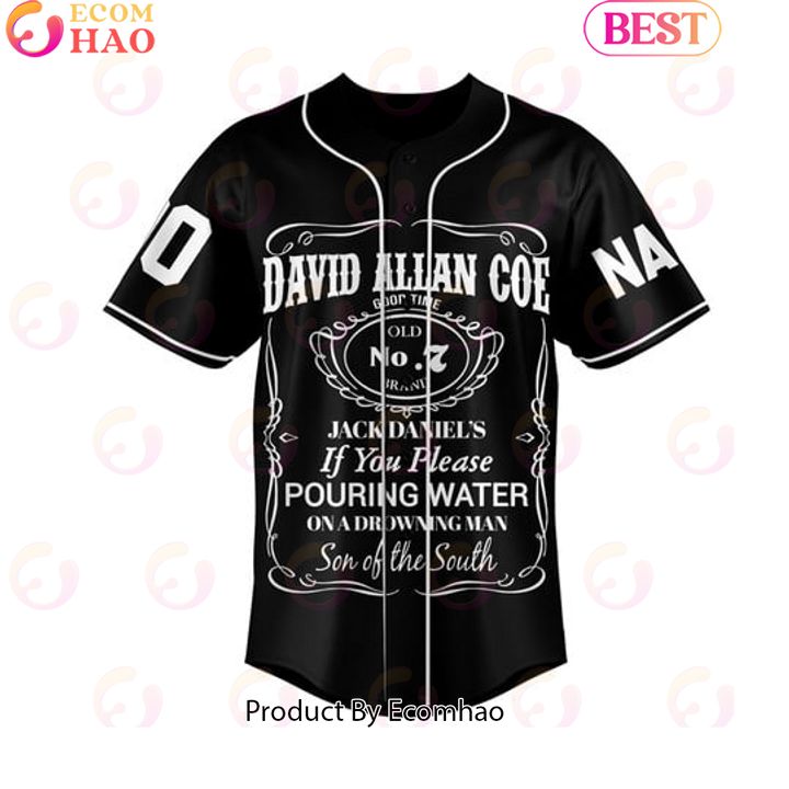 David Allan Coe If That Ain’t Country You Can Kiss My Ass Custom Baseball Jersey