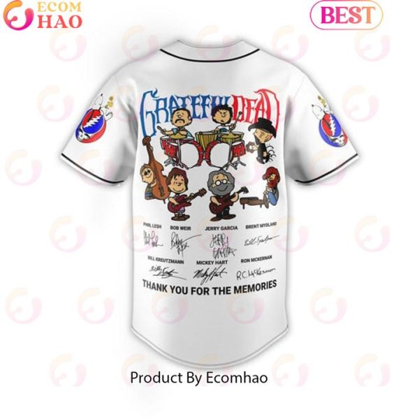 Grateful Dead Thank You For The Memories Custom Baseball Jersey