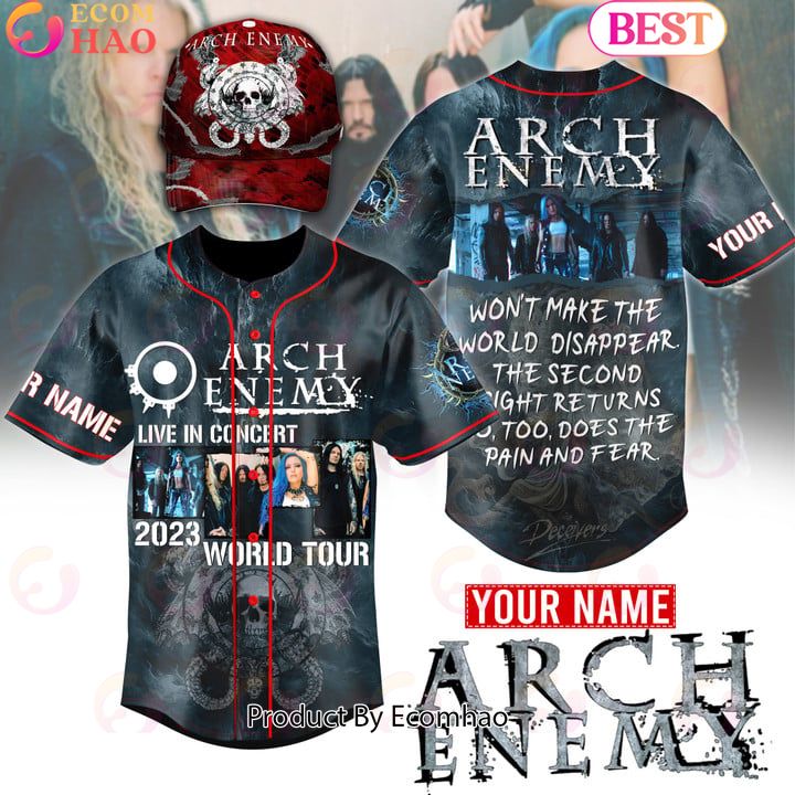 NEW] Arch Enemy Live In Concert 2023 World Tour Custom Baseball Jersey