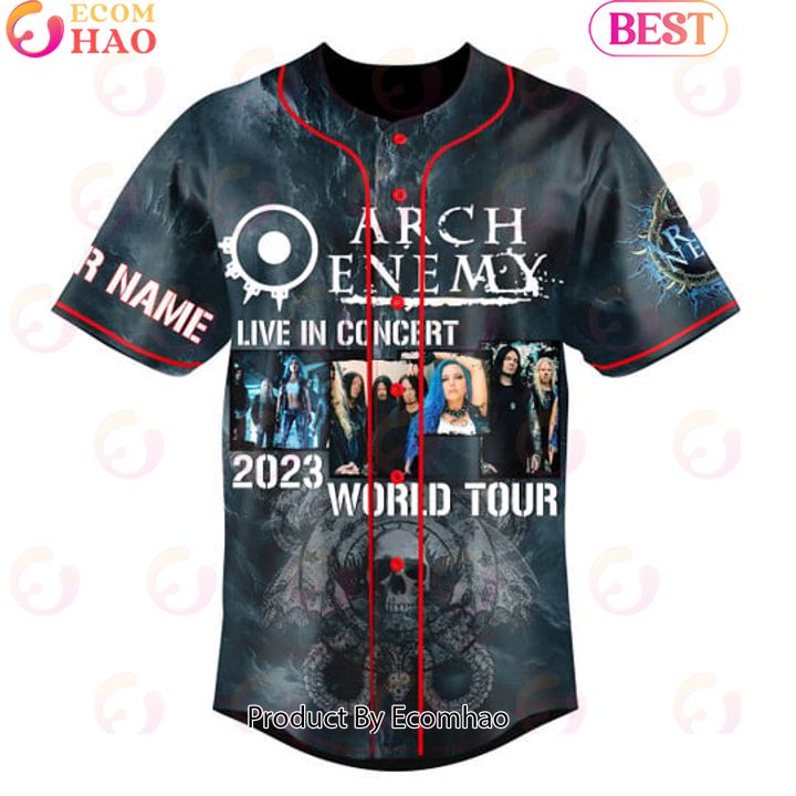 NEW] Arch Enemy Live In Concert 2023 World Tour Custom Baseball Jersey