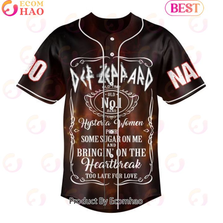 NEW] Def Leppard You’re Bringin’ On The Heartbreak Bringin’ On The Heartache Custom Baseball Jersey