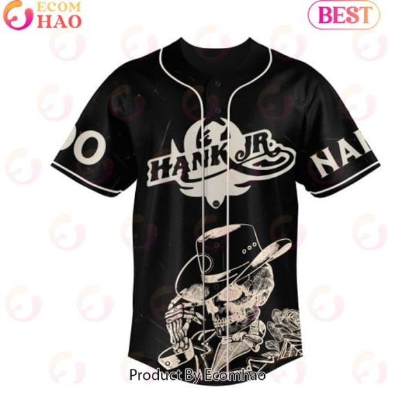 NEW] Hank Jr Whiskey Bent Hank Williams And Hell Bound Custom Baseball Jersey