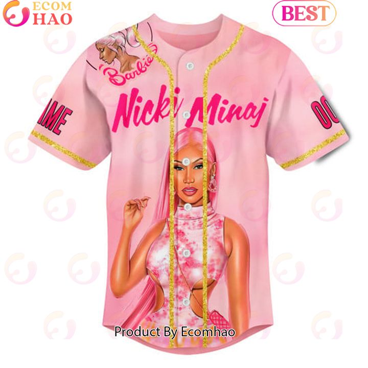 NEW] Nicki Minaj Barbie Tingz Barbie World Barbie Dreams Custom Baseball Jersey