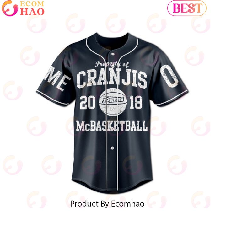 NEW] Property Of Cran Jis 2018 Mc Basketball Custom Baseball Jersey