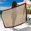 Gucci Sarong Brown Logo Pattern Special Edition