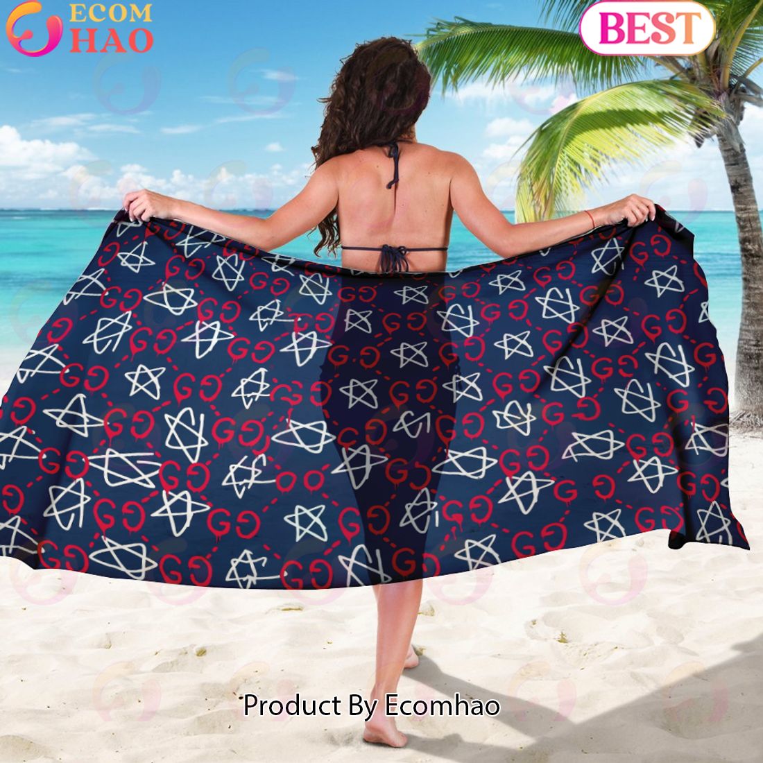 Gucci Sarong Draw Logo Pattern Special Edition Luxury Items