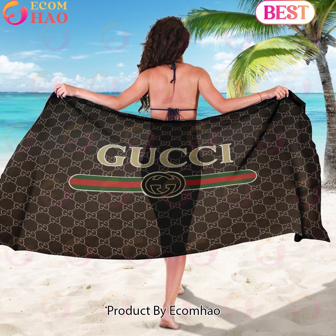 Gucci Sarong Iconic Logo Pattern Special Edition Luxury Items