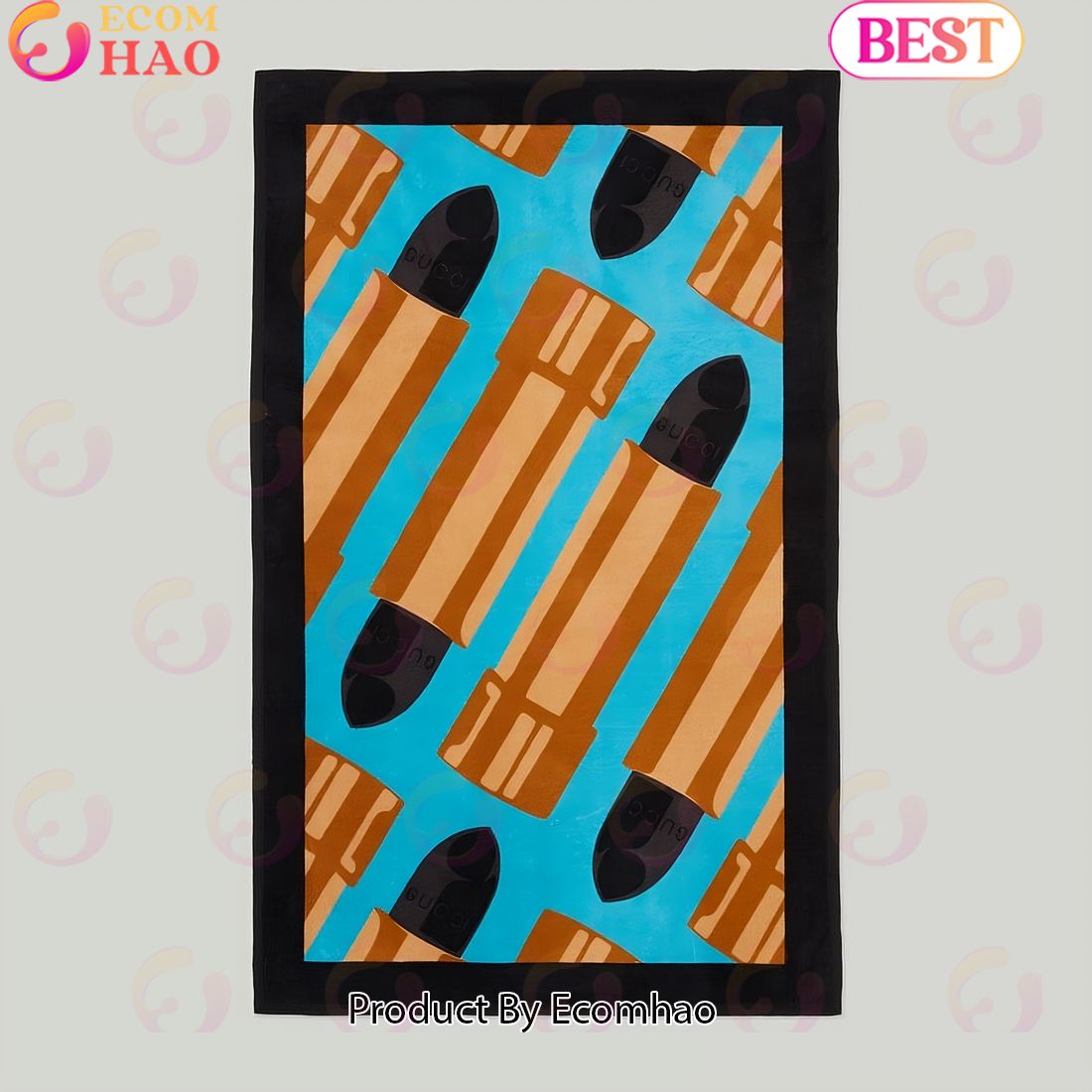 Gucci Sarong Logo Lipstick Pattern Luxury Items