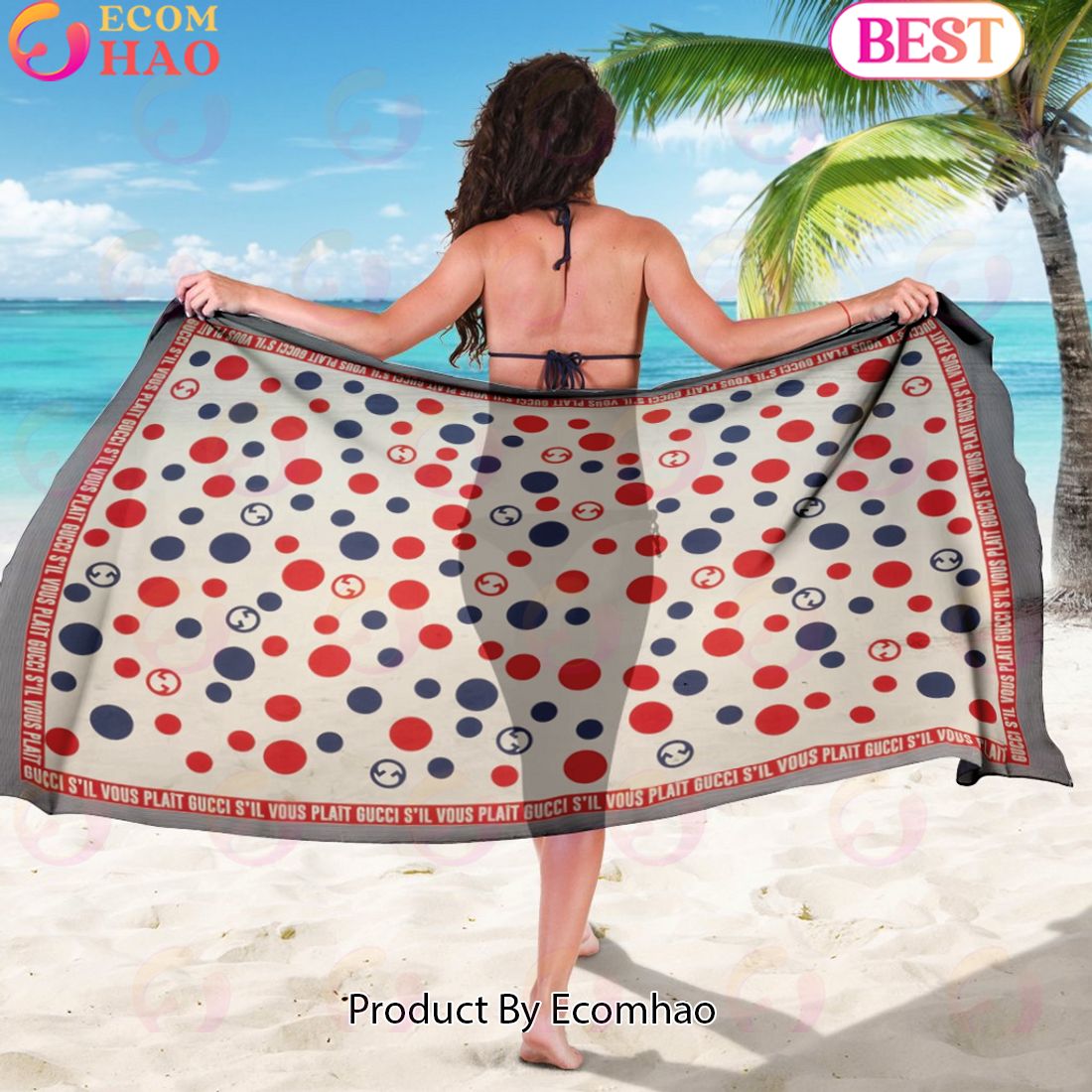 Gucci Sarong Logo Pattern The Polka Dot Luxury Items