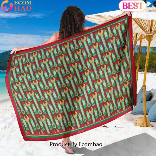 Gucci Sarong Logo The Tools Pattern – Orange