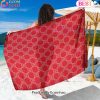 Gucci Sarong Red Snake Logo Pattern Special Edition