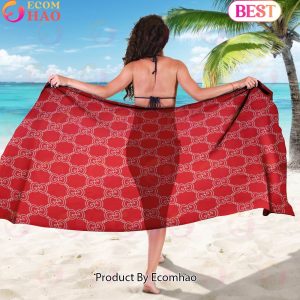 Gucci Sarong Red Logo Pattern Special Edition