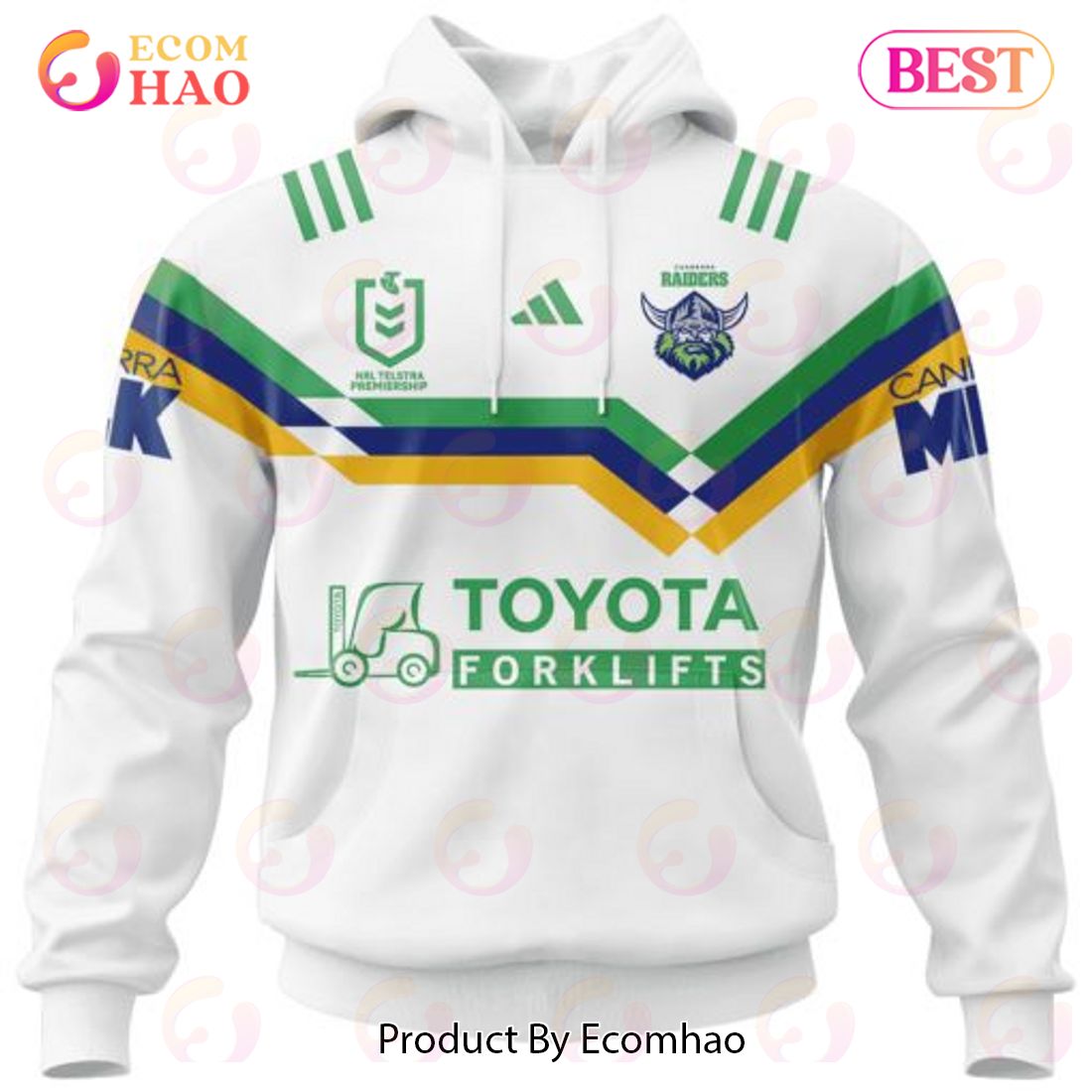 Personalized NRL Canberra Raiders Special Heritage 2 Design 3D Hoodie