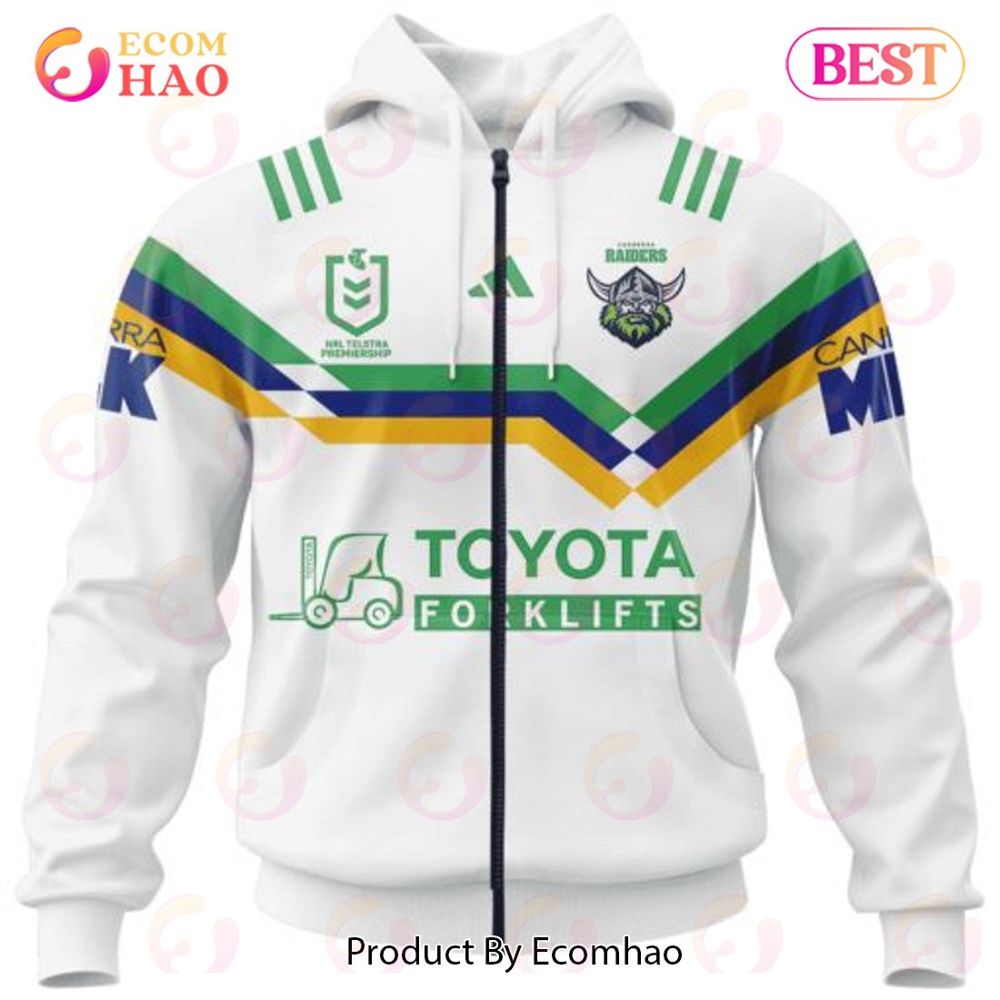 Personalized NRL Canberra Raiders Special Heritage 2 Design 3D Hoodie