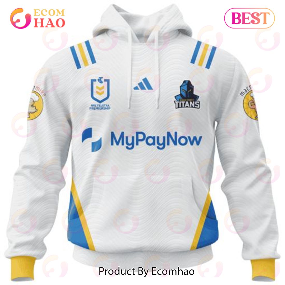 Personalized NRL Gold Coast Titans Special Heritage 2 Design 3D Hoodie