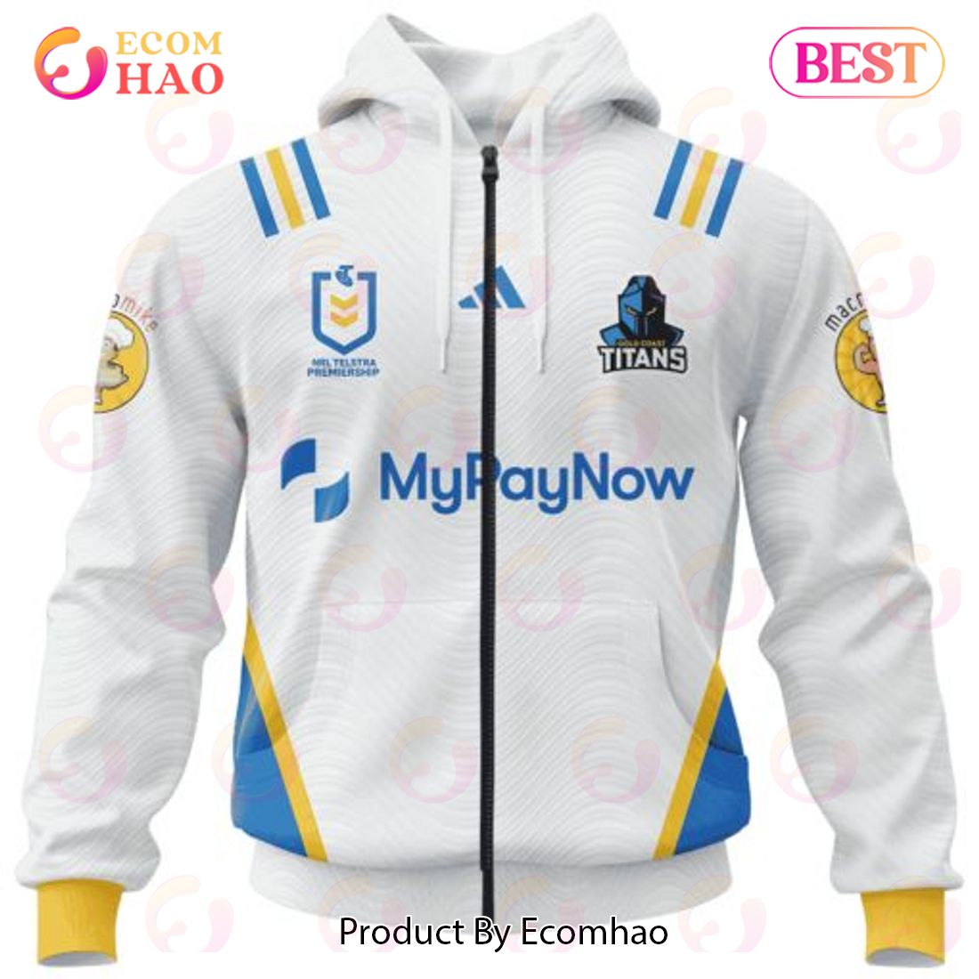 Personalized NRL Gold Coast Titans Special Heritage 2 Design 3D Hoodie