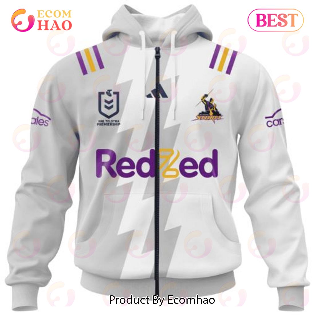 Personalized NRL Melbourne Storm Special Heritage 2 Design 3D Hoodie