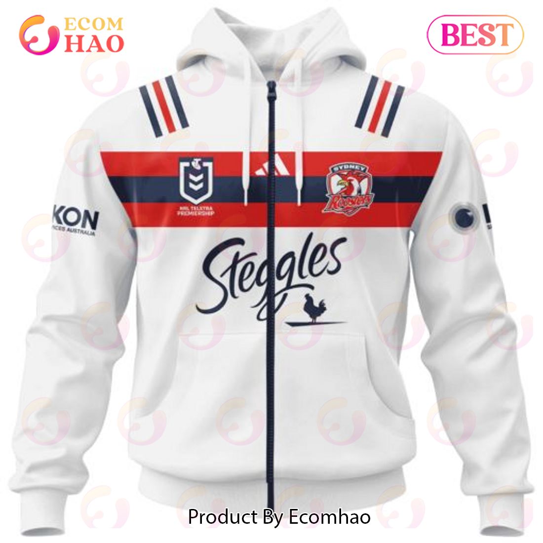 Personalized NRL Sydney Roosters Special Heritage 2 Design 3D Hoodie