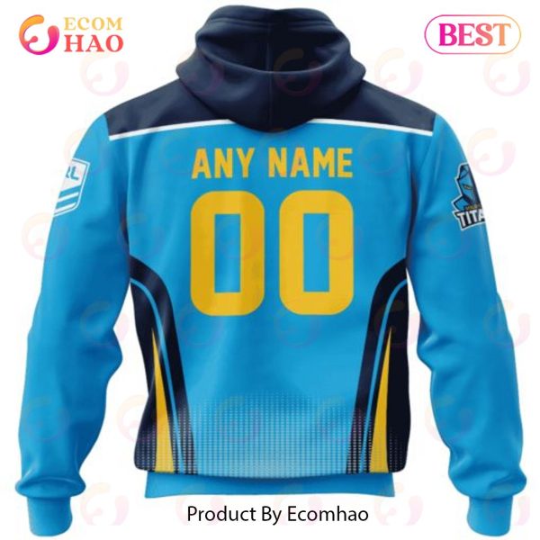 NRL Gold Coast Titans Special Sideline Design 3D Hoodie