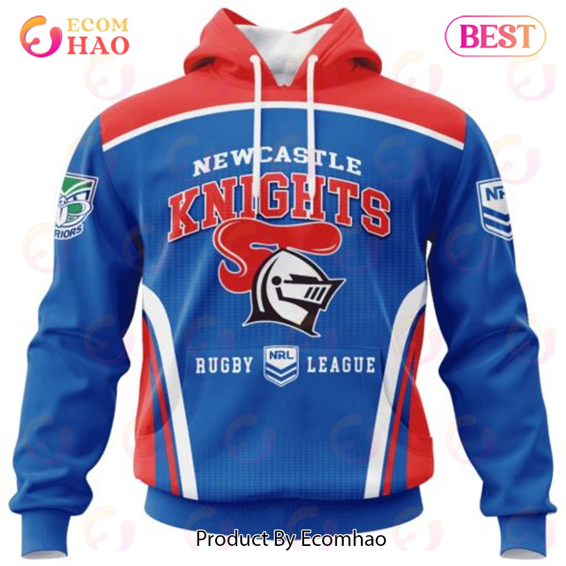 NRL Newcastle Knights Special Sideline Design 3D Hoodie